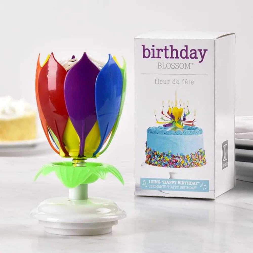 MUSICAL BIRTHDAY FLOWER CANDLE(Large Size)