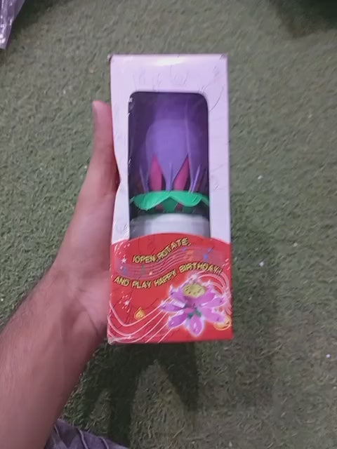 MUSICAL BIRTHDAY FLOWER CANDLE(Large Size)